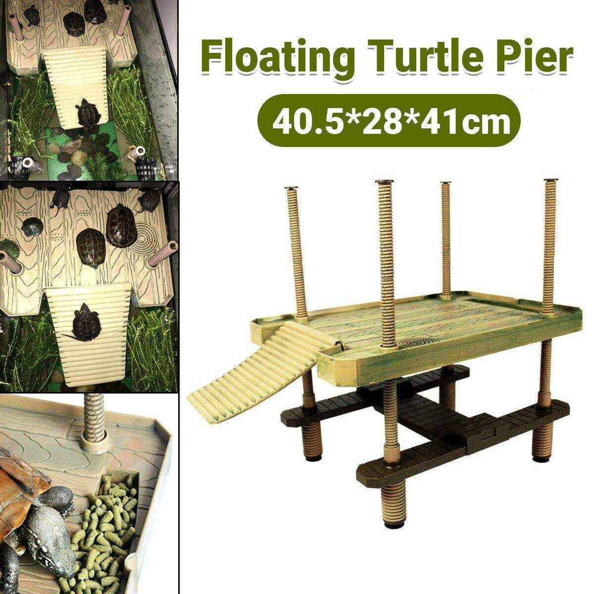 Durable turtle dock for aquatic turtles