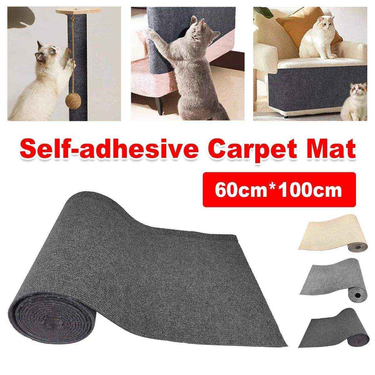 Trimmable Self Adhesive Carpet Pad for Cat Tree Stands Scratching Post Furniture