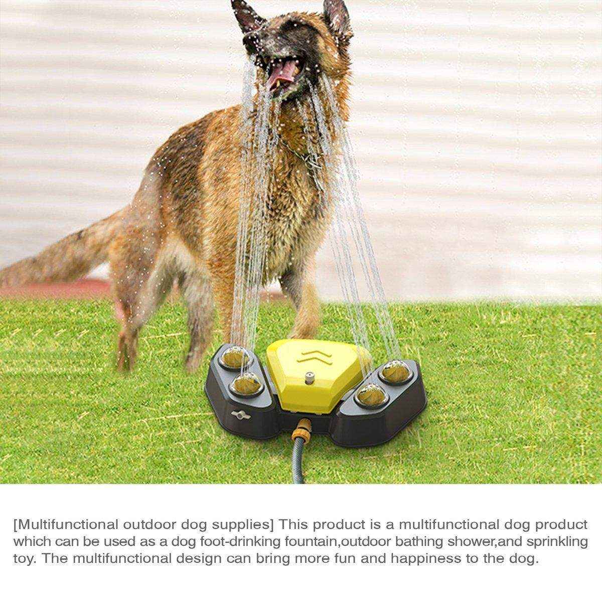 Interactive Dog Water Spray Toy Outdoor Pet Fountain & Sprinkler System