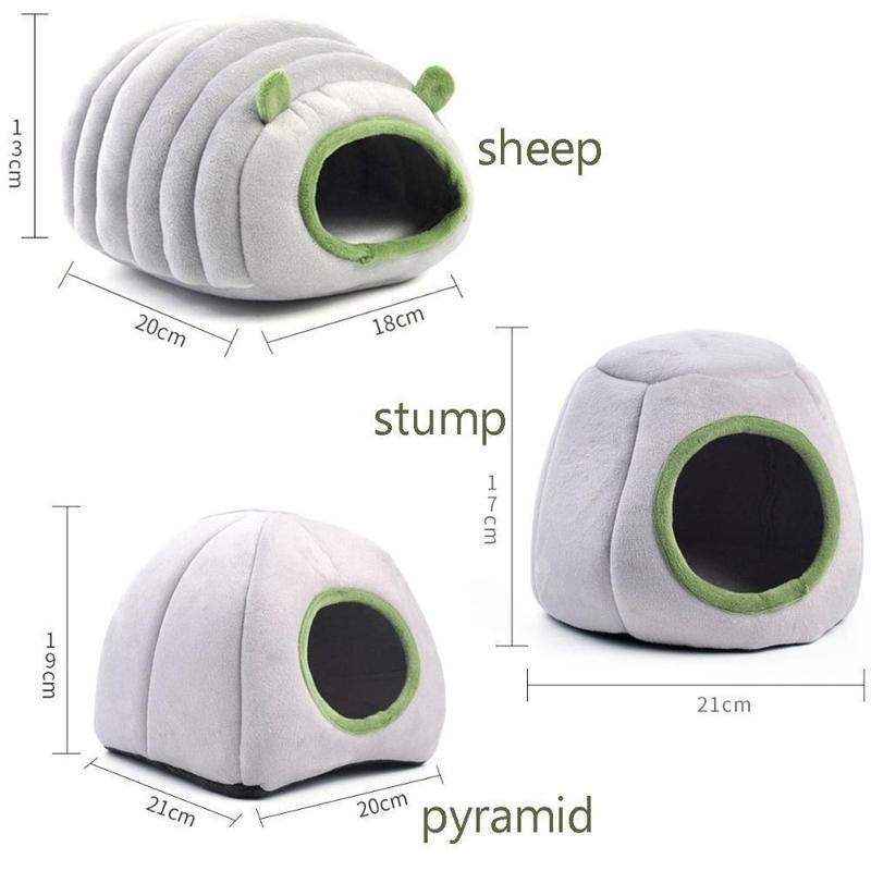 Plush Hamster House for Small Pets Cozy and Stylish Bed