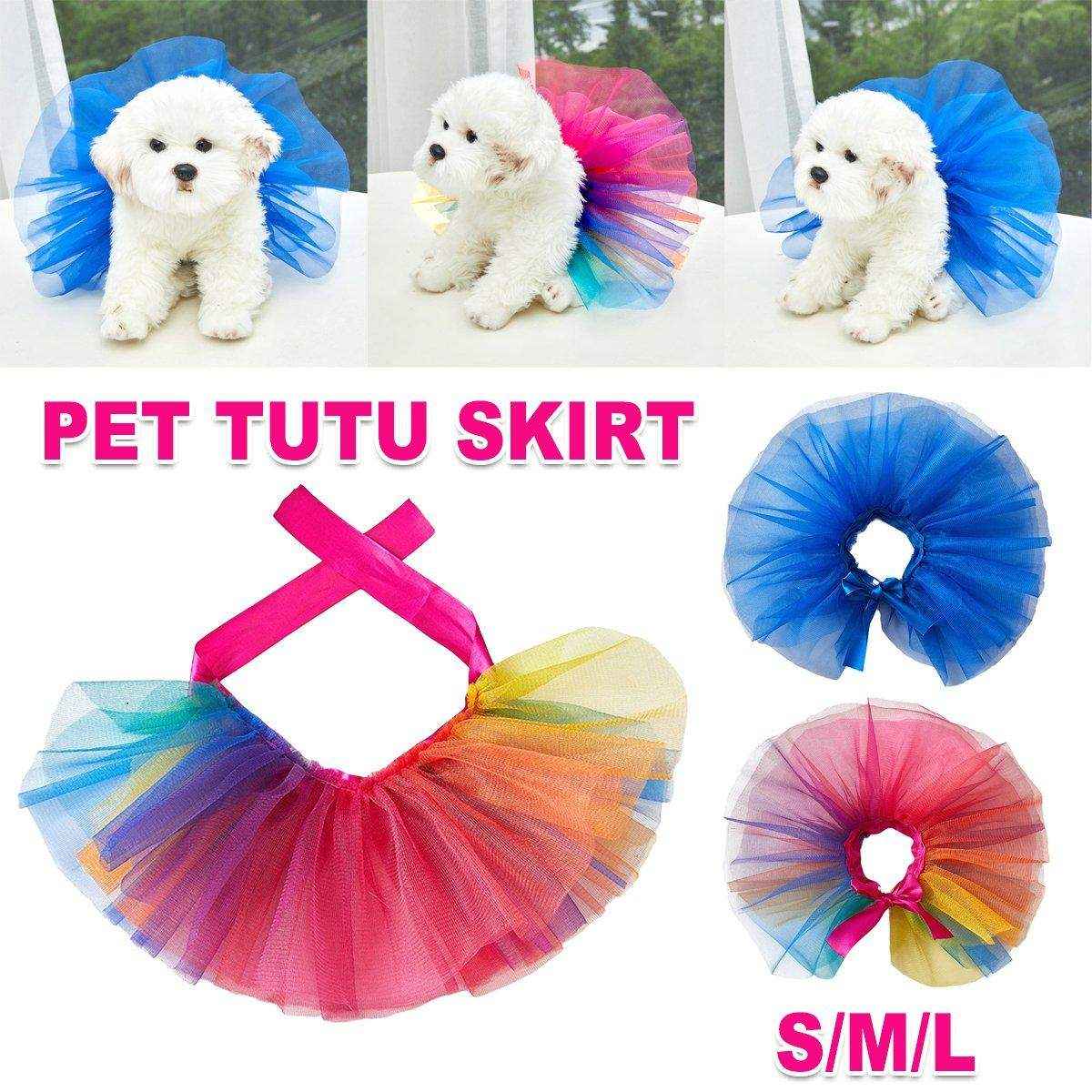 Adjustable Pet Tutu Skirt Colorful & Stylish