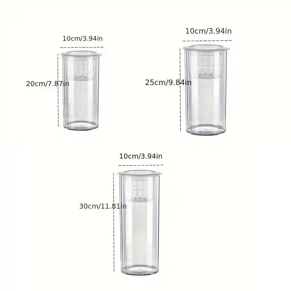 Modern Hydroponic Fish Tank with Cylindrical Design