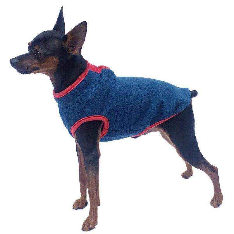 Winter Fleece Dog Jumper for Small to Medium Pets Warm & Soft Vest