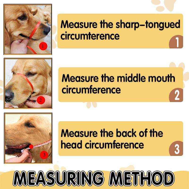 Adjustable Training Tool with Comfortable Fit Dog Muzzle for Barking