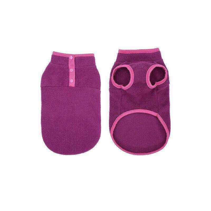 Winter Fleece Dog Jumper for Small to Medium Pets Warm & Soft Vest