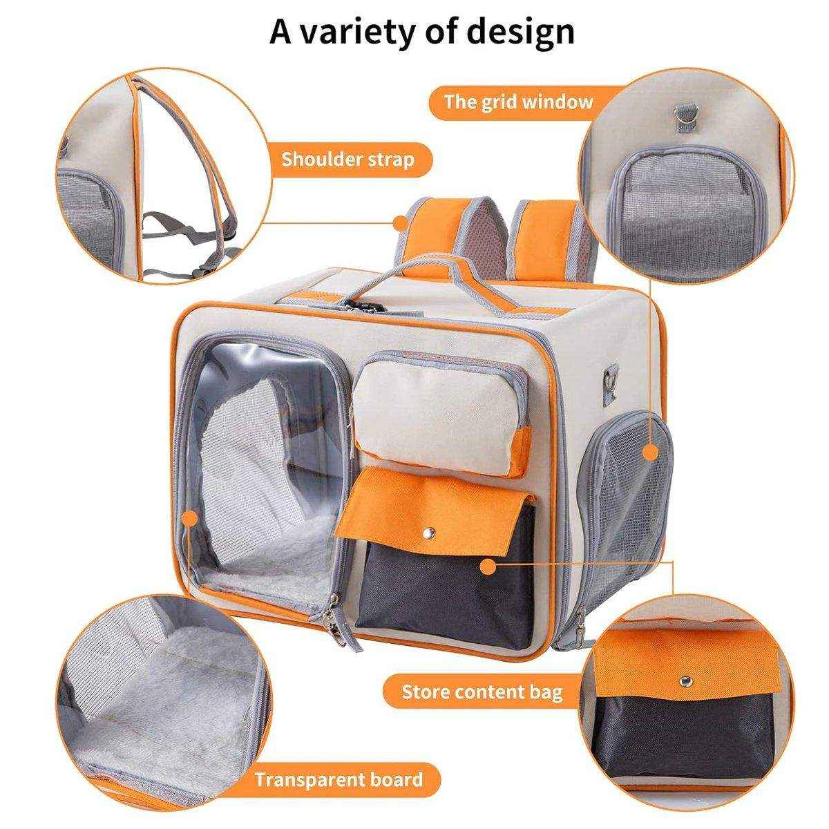 Large Canvas Pet Backpack Carrier