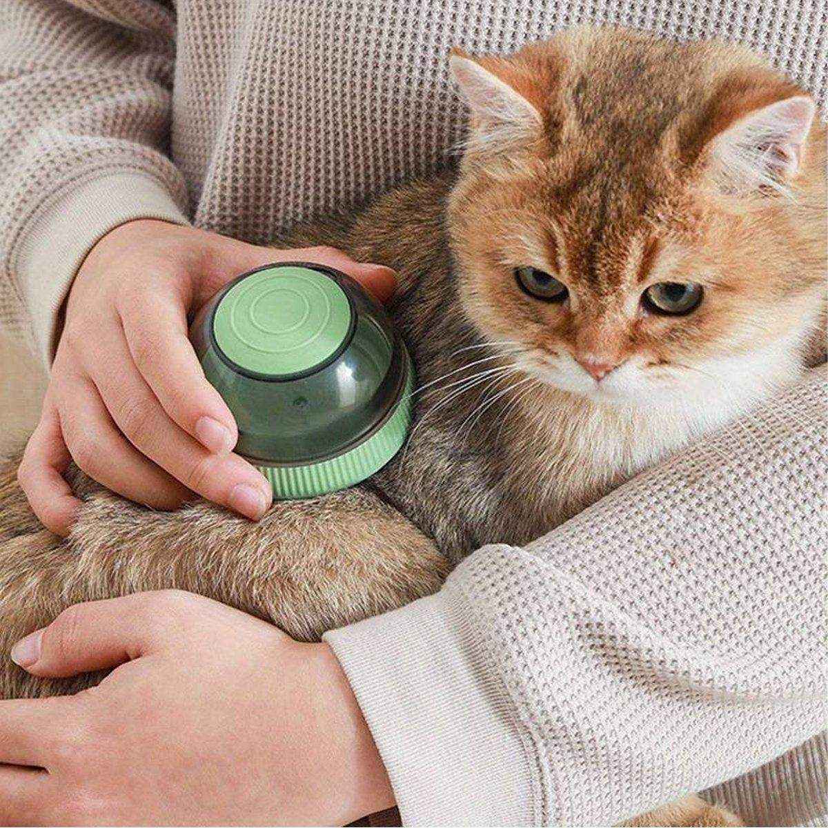 Pet Space Capsule Shower Brush Cat Dog Bath Massage Brush