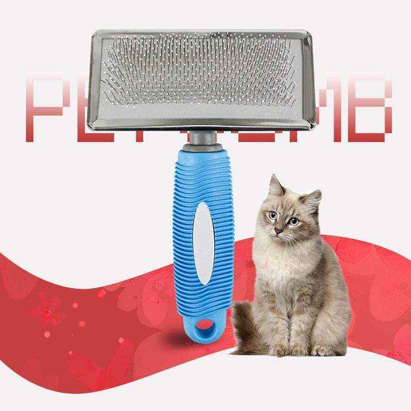 Pet Grooming Slicker Brush – Effective Cat & Dog Deshedding Tool