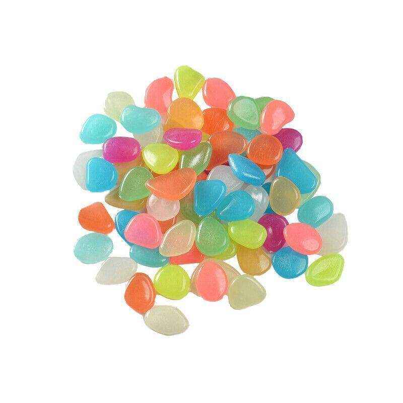 UP TO 500X Luminous Glow Aquarium Stones for Gardens and Decorations