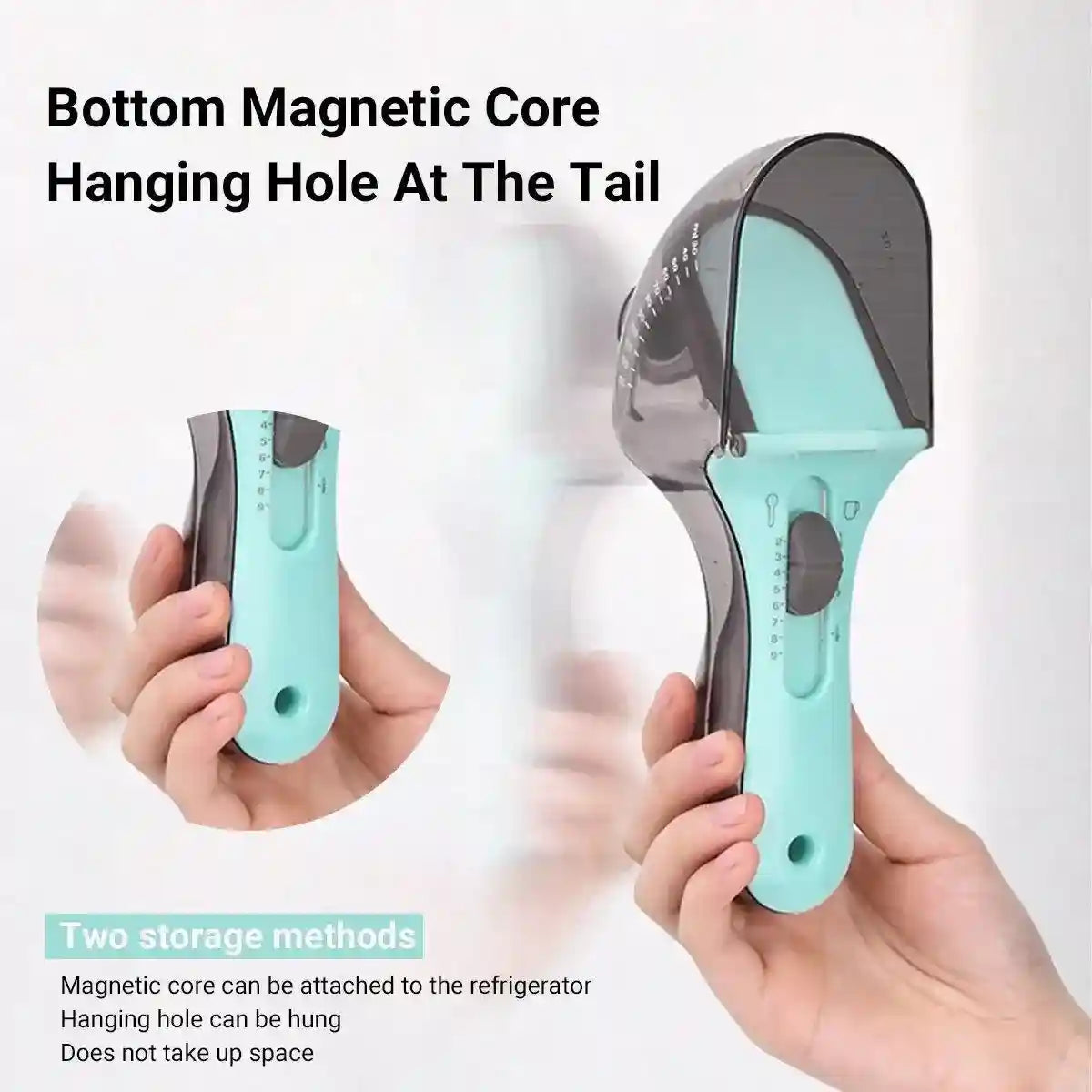 Pet Measuring Spoon Adjustable Magnetic and Food-Safe Design