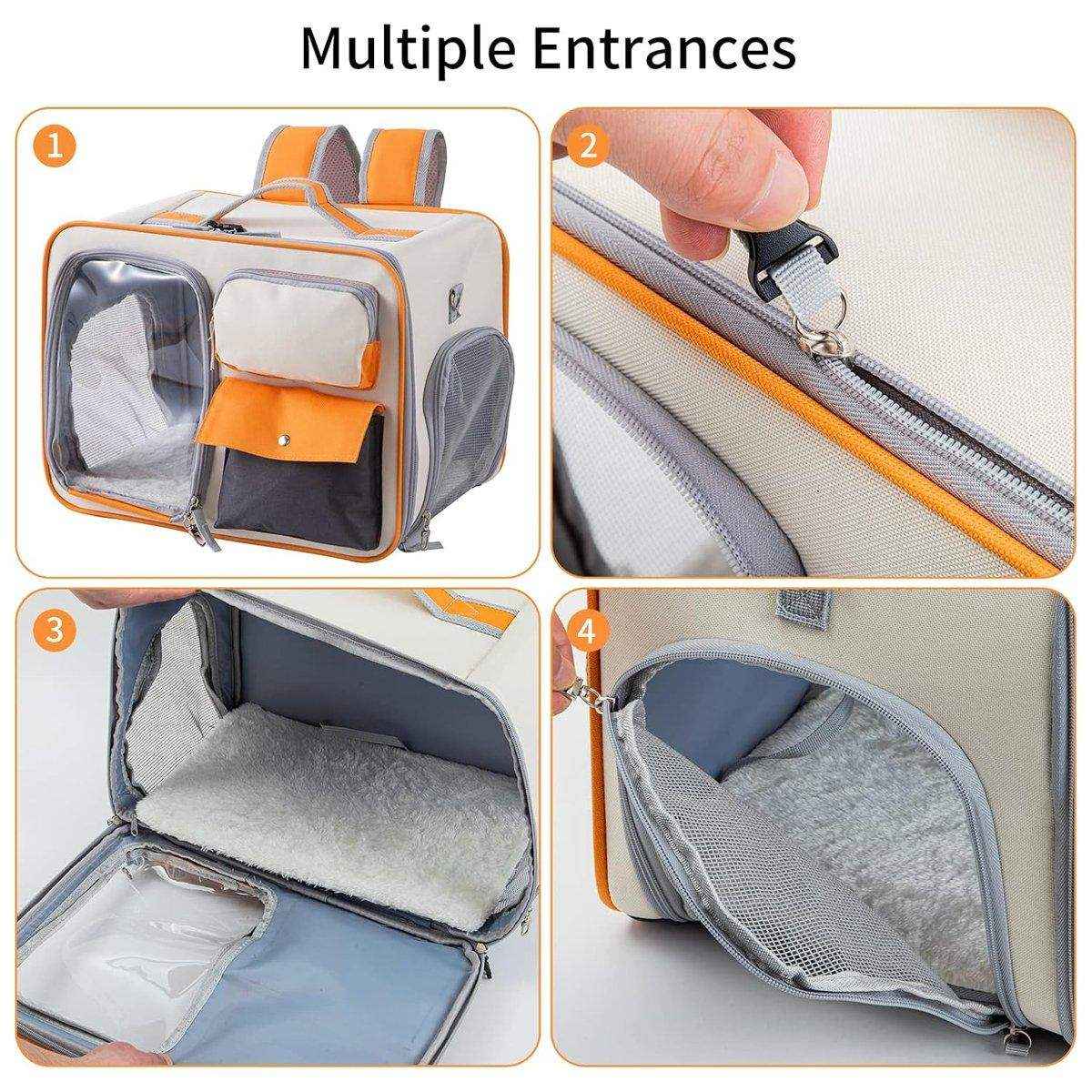 Large Canvas Pet Backpack Carrier