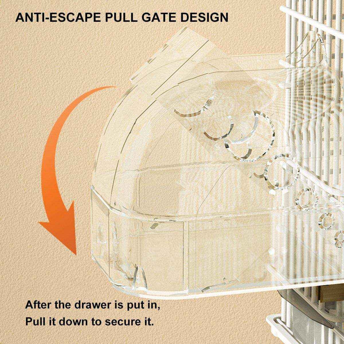 Parrot Bathers Large Bathroom Birdcage Supplies Multi-purpose Bath Room Sleeping Nest Feeding Box Tiger Skin Bird Bathtub