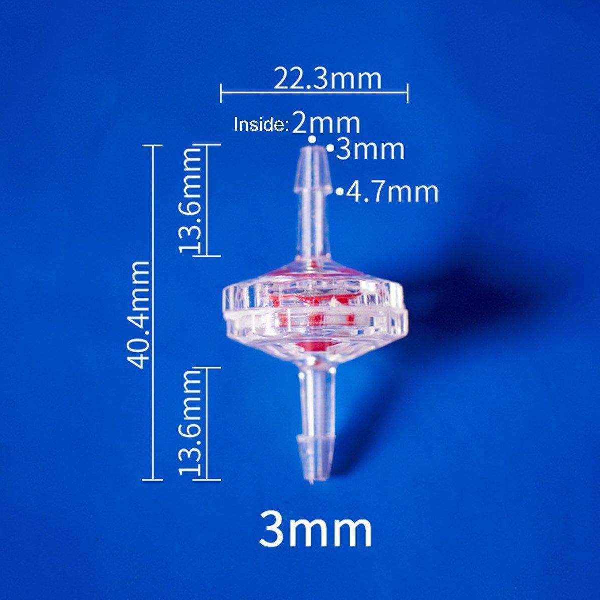 10pcs Plastic Check Valve Water Air Stop Valve for Aquarium Fish Tank Air Pump