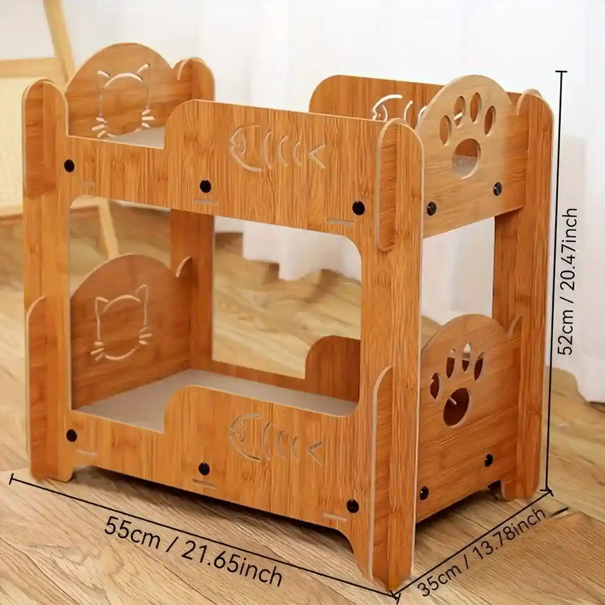 Double-Layer Cat Scratch Board & Nest Durable Scratching Post for Cats