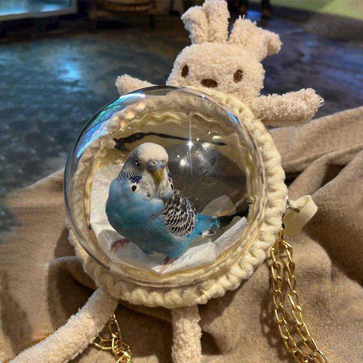 Comfortable and Breathable Small Pet Travel Carrier for Hamster and Rabbit