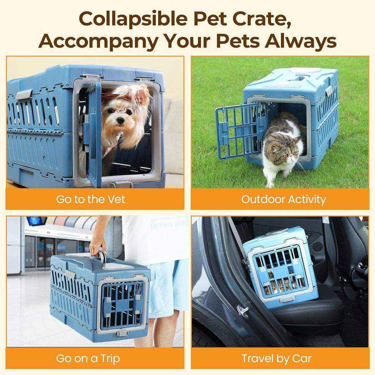 Pet Air Box Folding Portable Dog Cat Crate