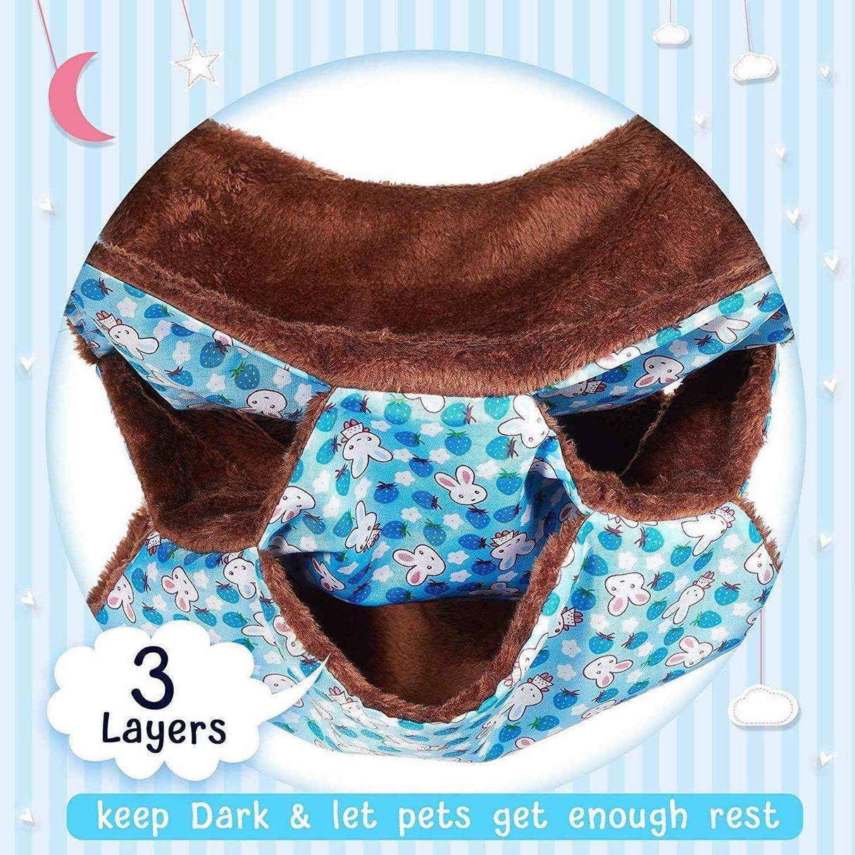 Comfortable Hanging Small Pet Bed Nest Ideal for Hamsters & Mice