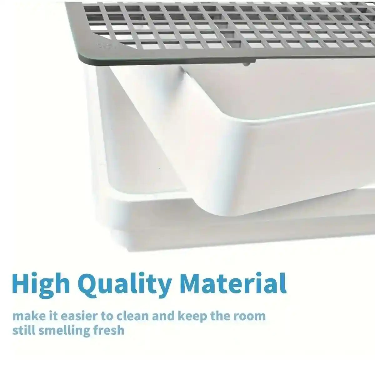 Large Rabbit Litter Box with High-Sided Design