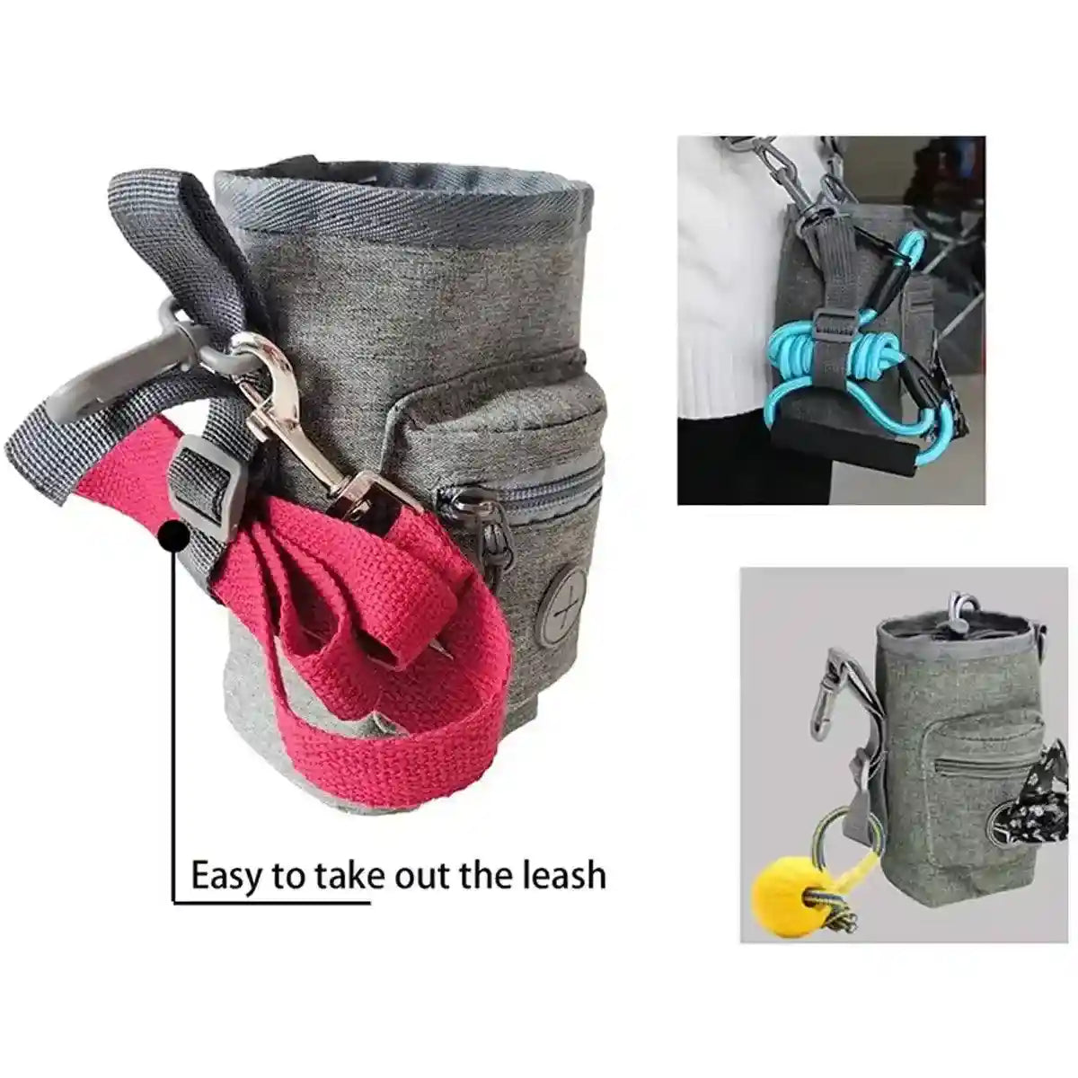 Pet Training Bag & Dog Walking Waist Bag Multi-use Garbage Collection Bag