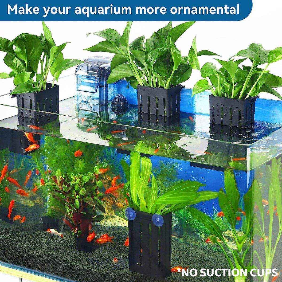 Hydroponic Potted Plant Bracket Aquarium Basket Holder