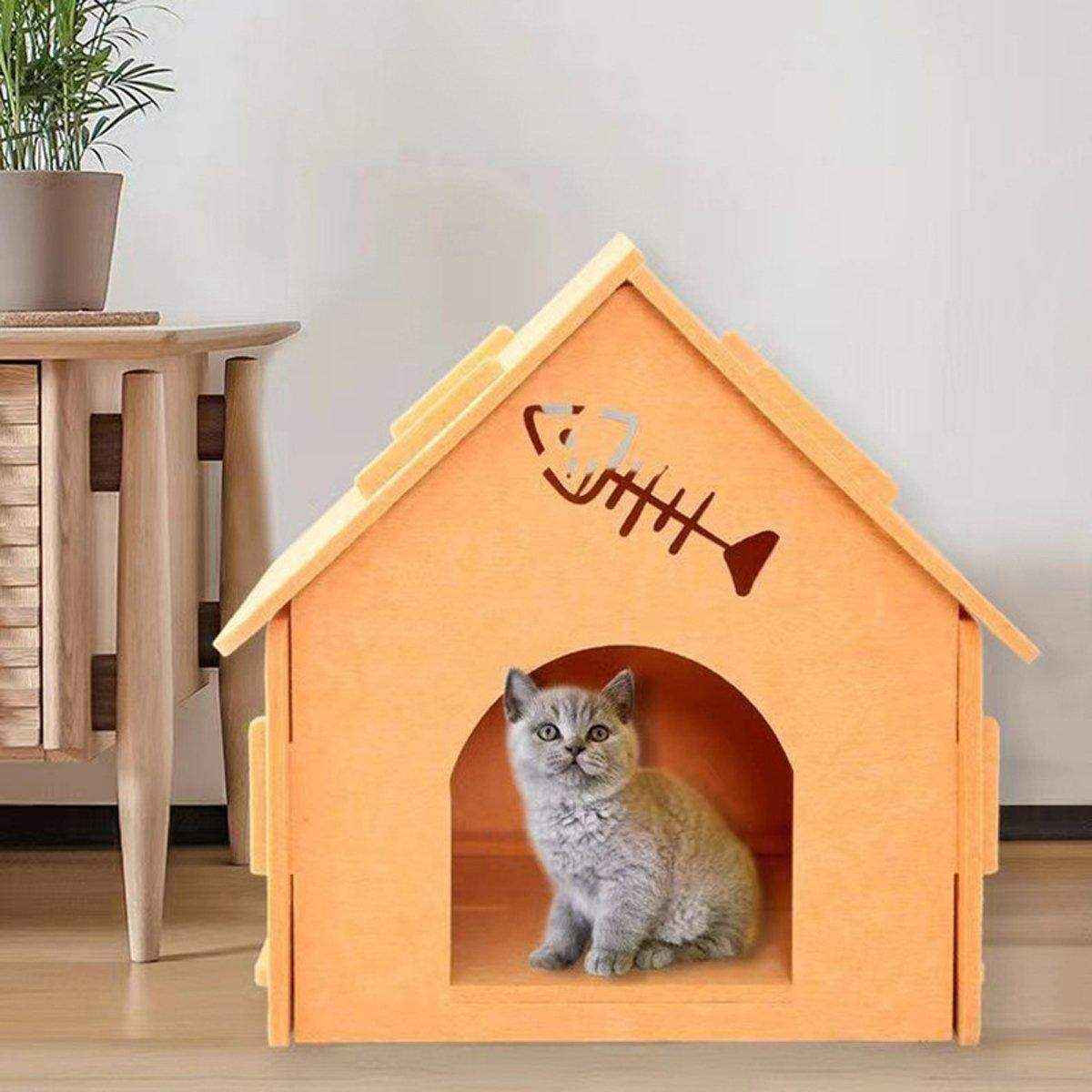 Cat Nest Eco-friendly Universal Removable Semi-enclosed Felt Cat House