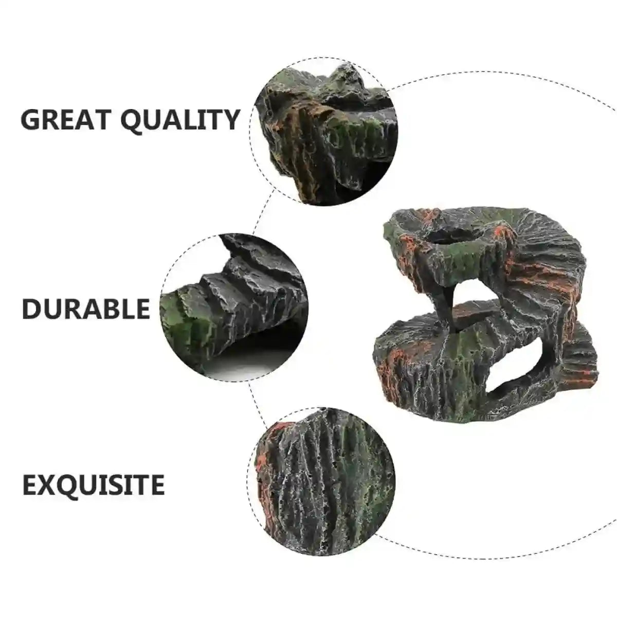 Creative Spiral Turtle Platform Aquarium Turtle Goldfish Escape Resin Crafts Ornaments