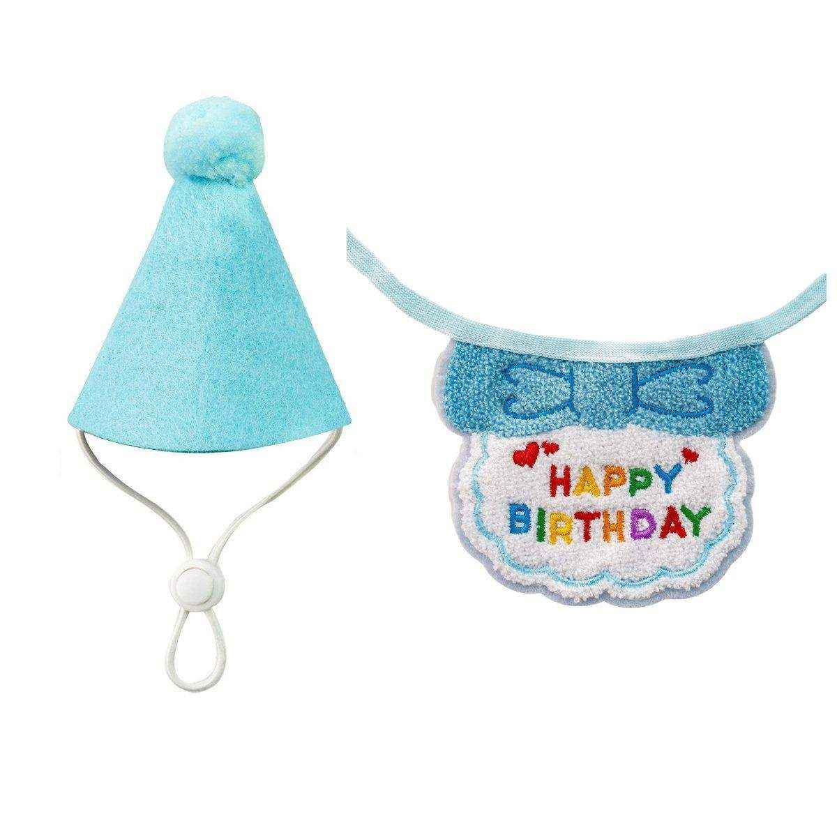 Pet Ins Wind Birthday Saliva Towel Bib Scarf Dog Cat Hat Decorations