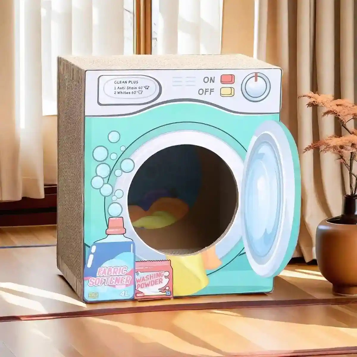 Two-Layer Cat House with Scratch Board Durable & Spacious Design