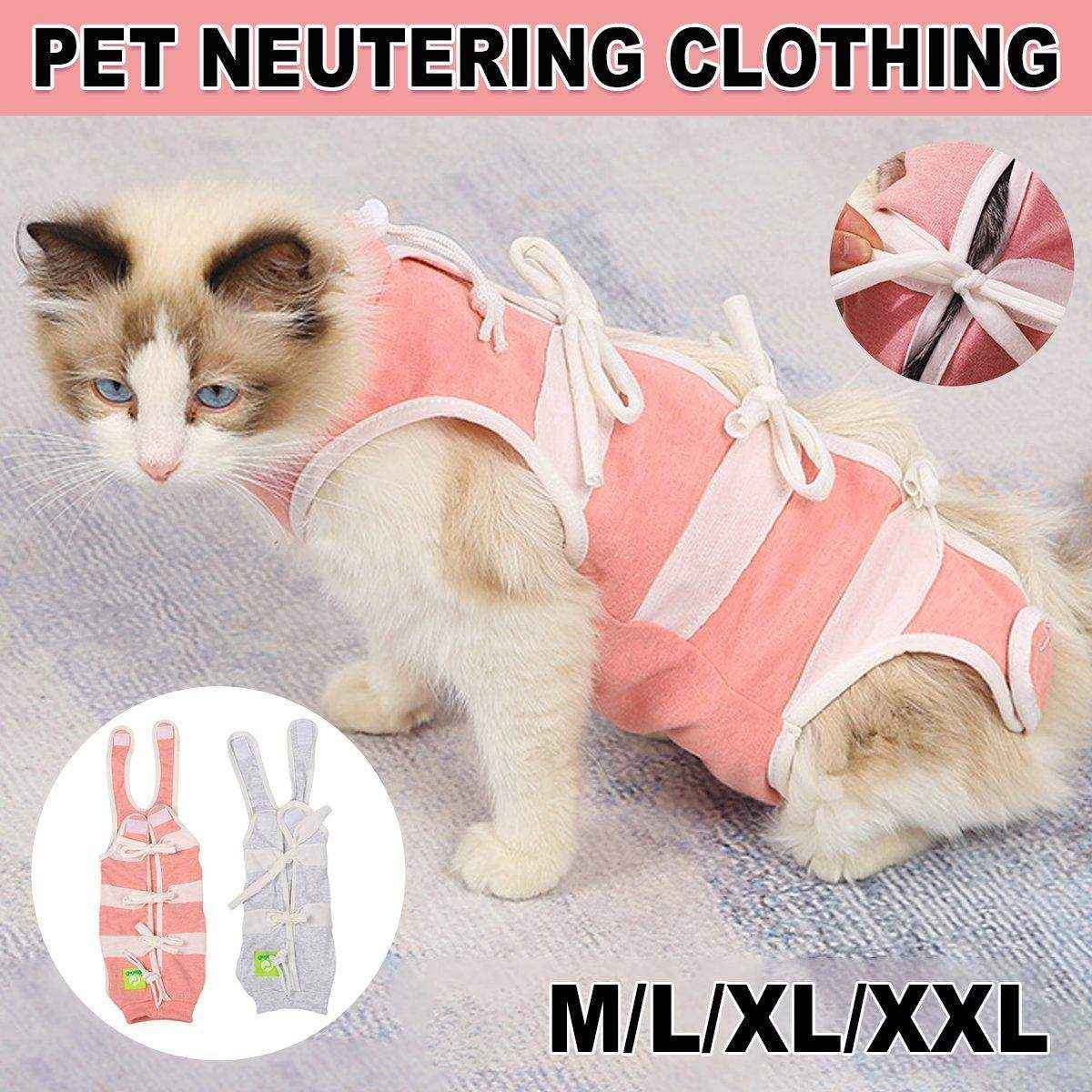 Breathable Anti-Slip Anti-Scratch Pet Neutering Recovery Suit for Cats and Dogs