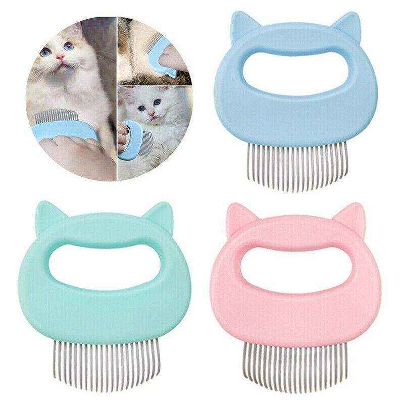 1-3xRelaxing Cat Comb Massager Pet Grooming Brush Dog Hair Removal