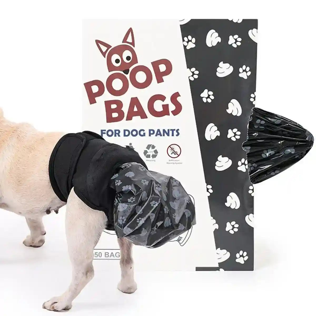 Dog Self-care Pants Pet Poop Collection Pants Pet Portable Dog Pants