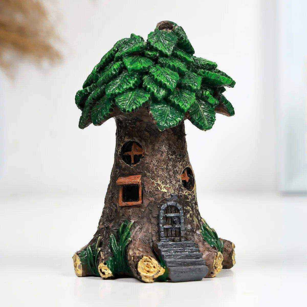 Resin Small Green Tree for Aquariums & DIY Landscapes Realistic Decoration