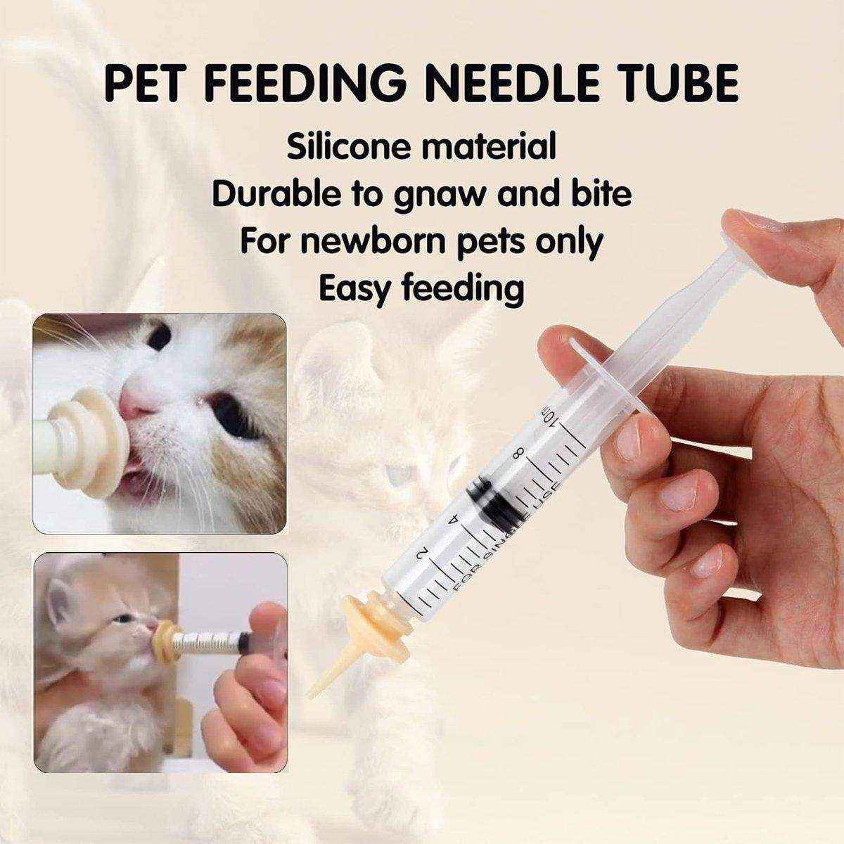 Kitten Puppy Pet Feeding Syringe Feeder Cat Dog Nursing Bottle with Pacifier