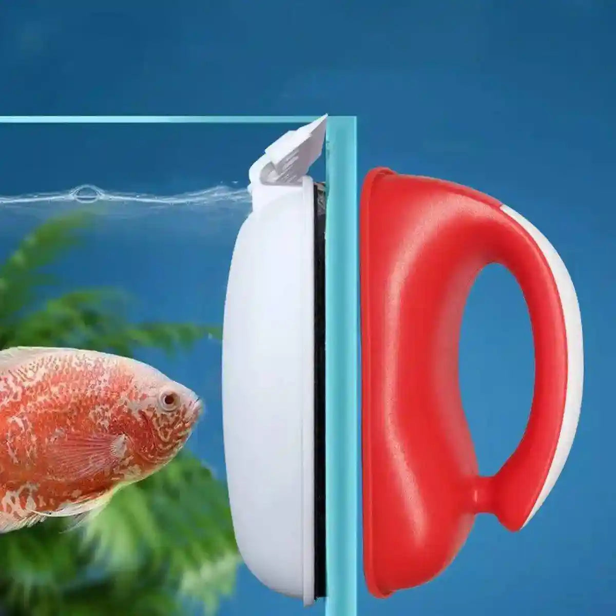 Aquarium Fish Tank Magnetic Brush With Scraper