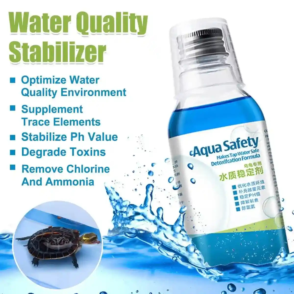 Water Quality Stabilizer for Fish & Turtle Tanks 250ml