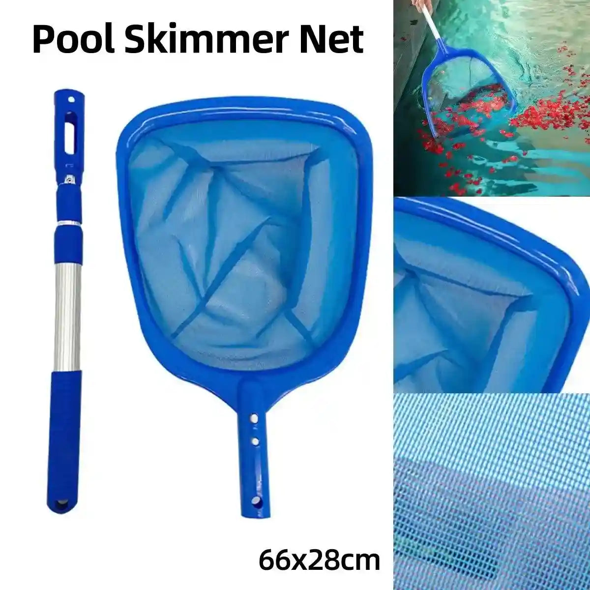 Professional Swimming Pool Cleaning Net - Adjustable Skimming Net for Pools | Petfection Corner