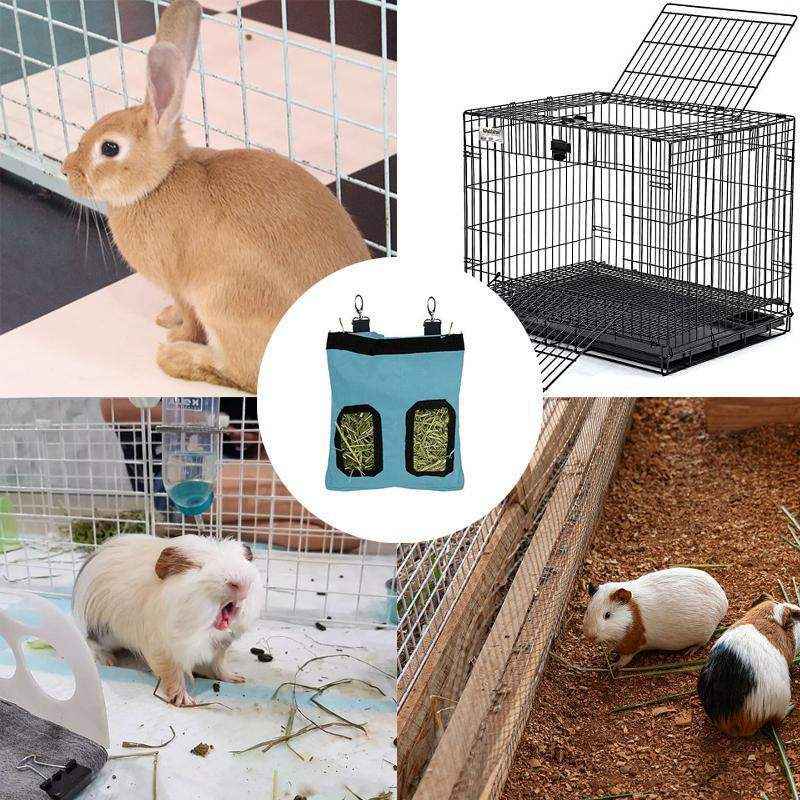 Efficient Rabbit Hay Feeder Bag for Tidy Feeding