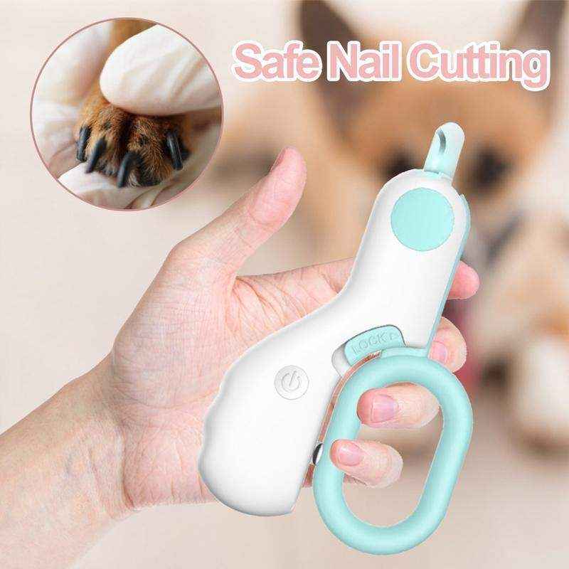 LED Pet Nail Clippers with Light - Safe & Precise Dog and Cat Clippers