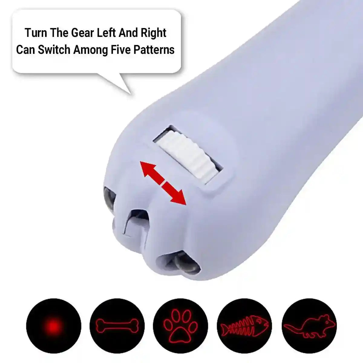 Playing Toy Dog Pet Laser Pointer LED Interactive Cat Claw Shape