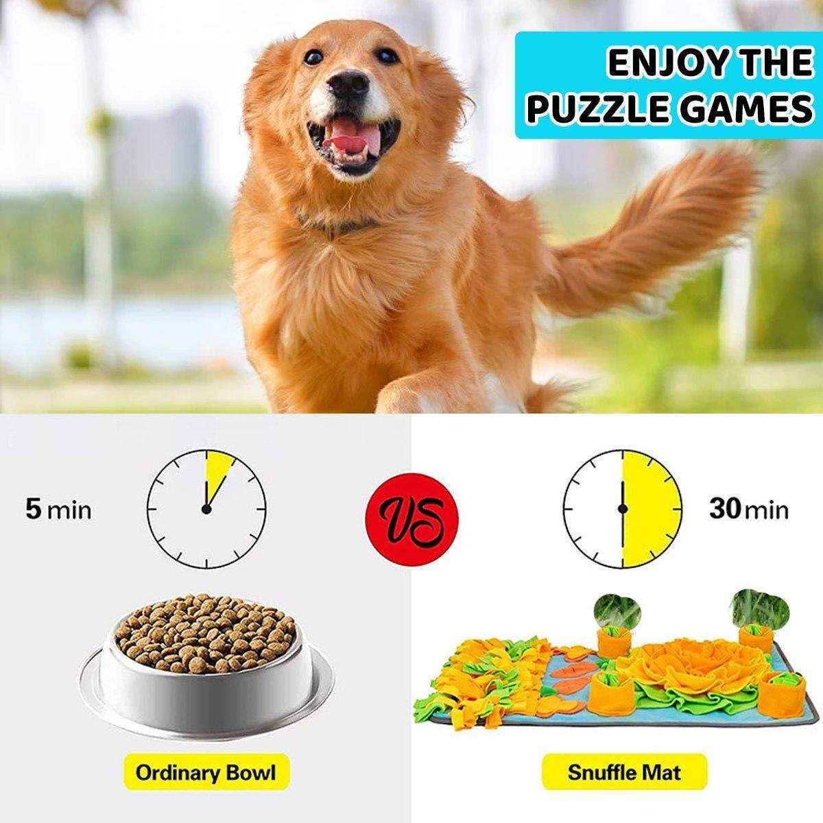 Interactive Pet Sniff Mat Dog Snuffle Toys for Slow Feeding and Mental Stimulation