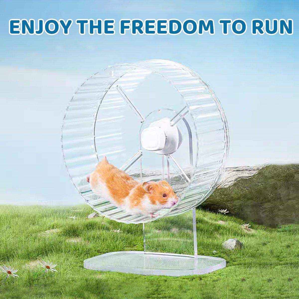 Hamster Silent Running Wheel for Cage Adjustable & Noiseless Exercise Wheel