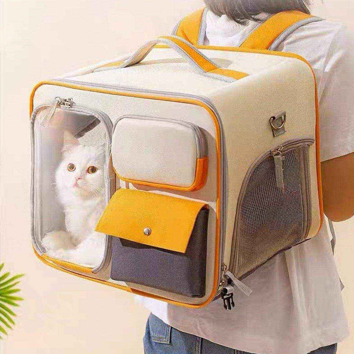 Large Canvas Pet Backpack Carrier