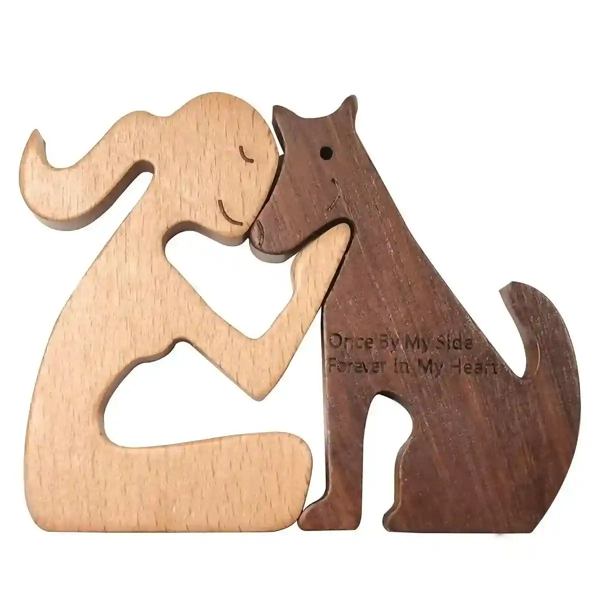 Puppy Wooden Ornament Pet Memorial Desktop Decoration for Home or Office Display