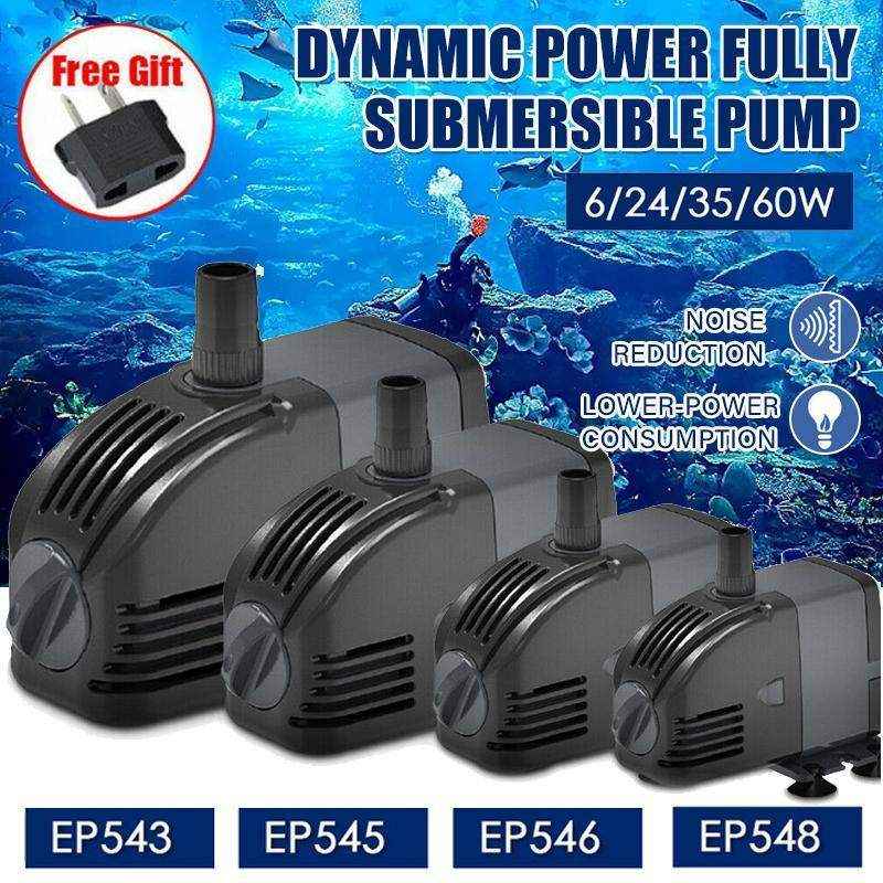 Adjustable Flow Aquarium Air Pump Quiet Fish Tank Oxygen Pump & Bubbler