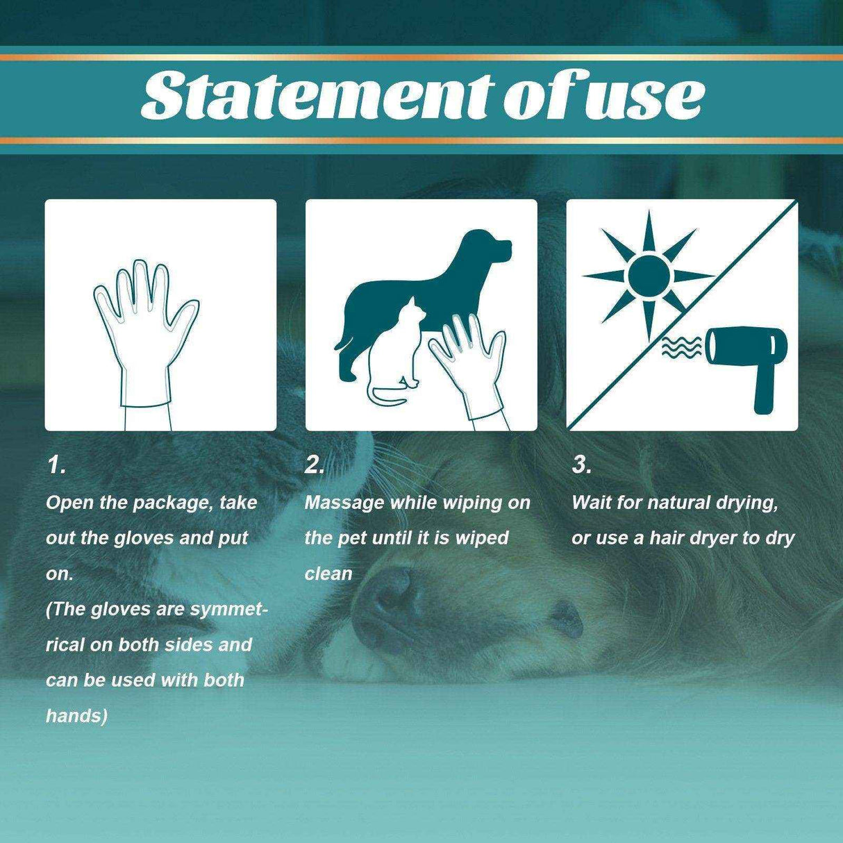 Pet Wash-free Cleaning Gloves