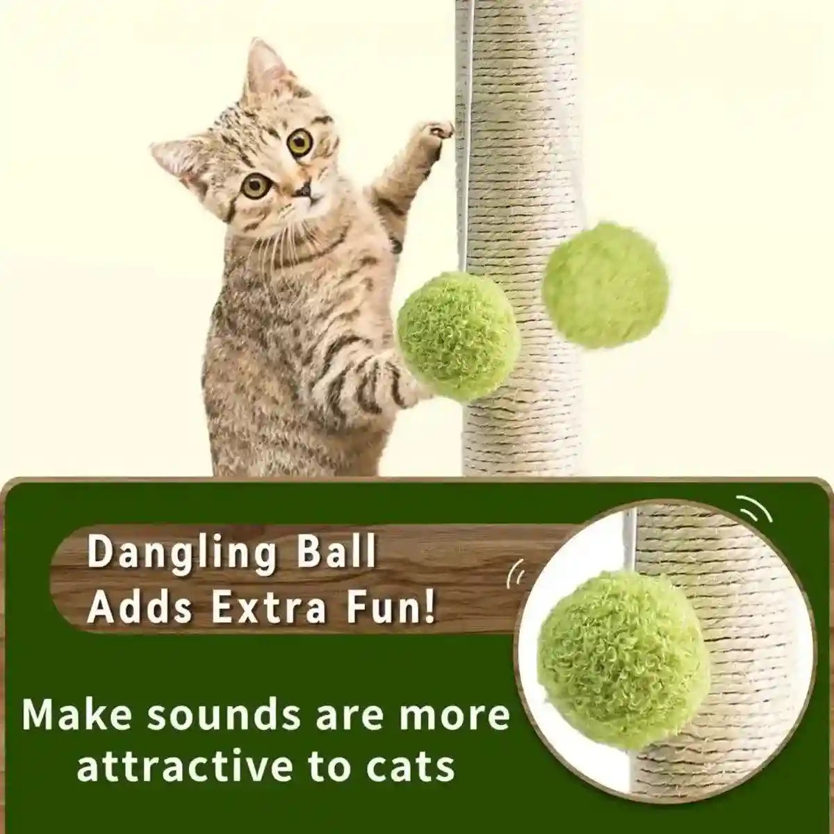Cat Climbing Frame Coconut Tree Cat Climbing Column Toy