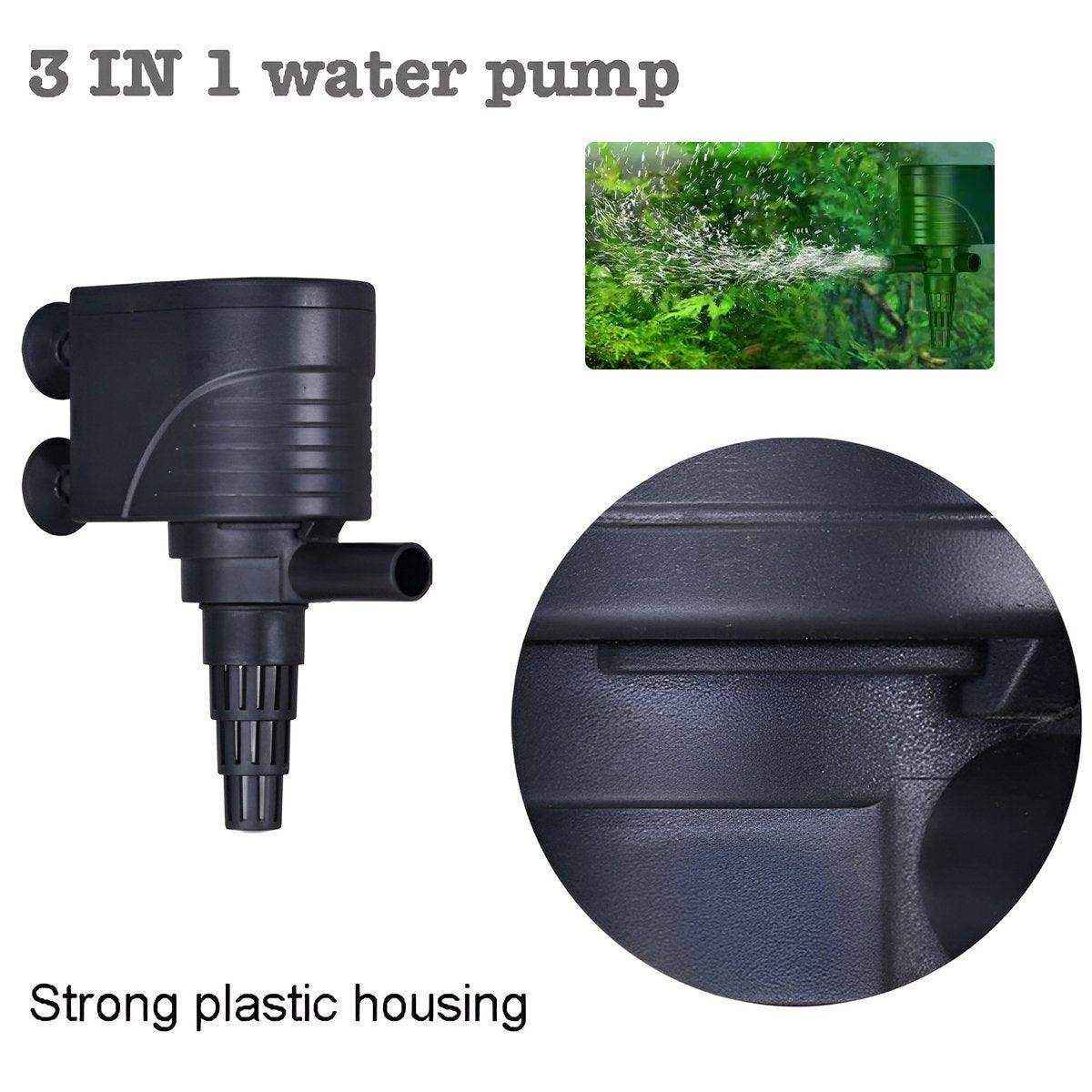 3in1 Efficient Internal Aquarium Filter 3-in-1 Filtration System