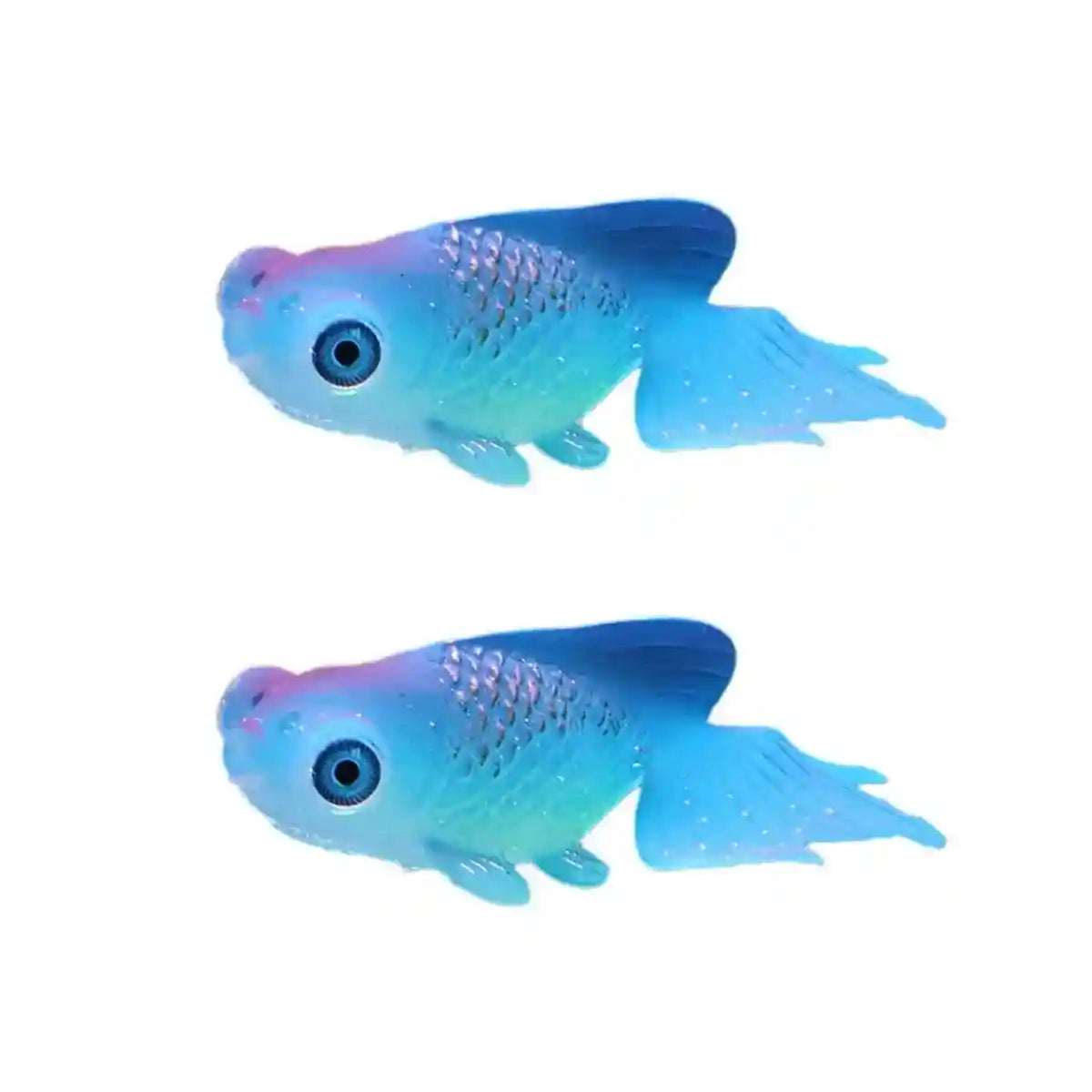 Artificial Aquarium Fish Decorations Silicone Betta Moving Floating Small Fish