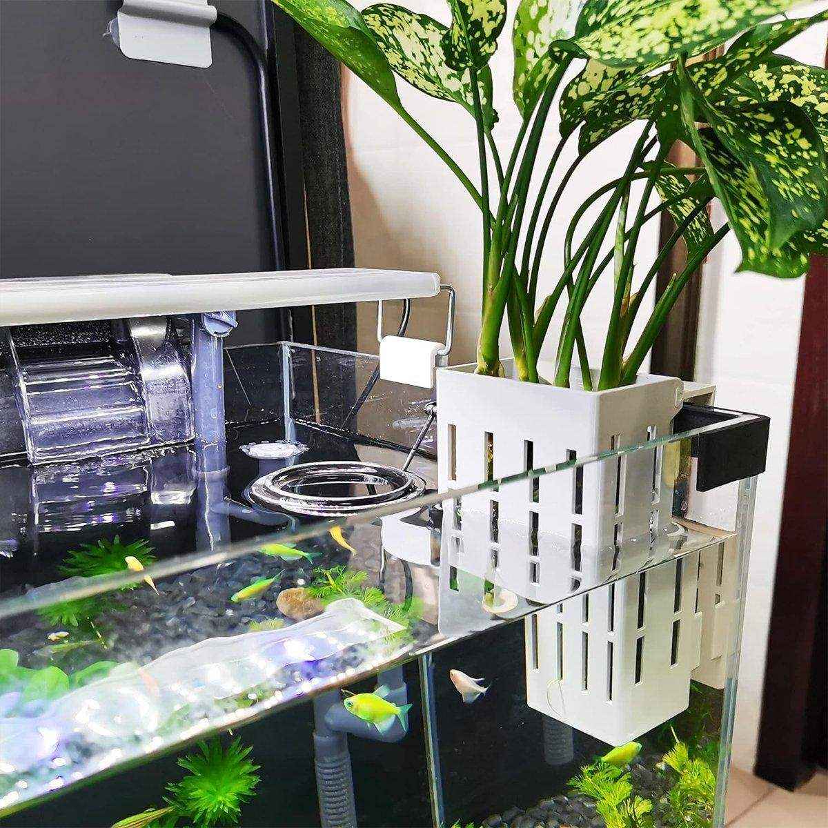 Hydroponic Potted Plant Bracket Aquarium Basket Holder