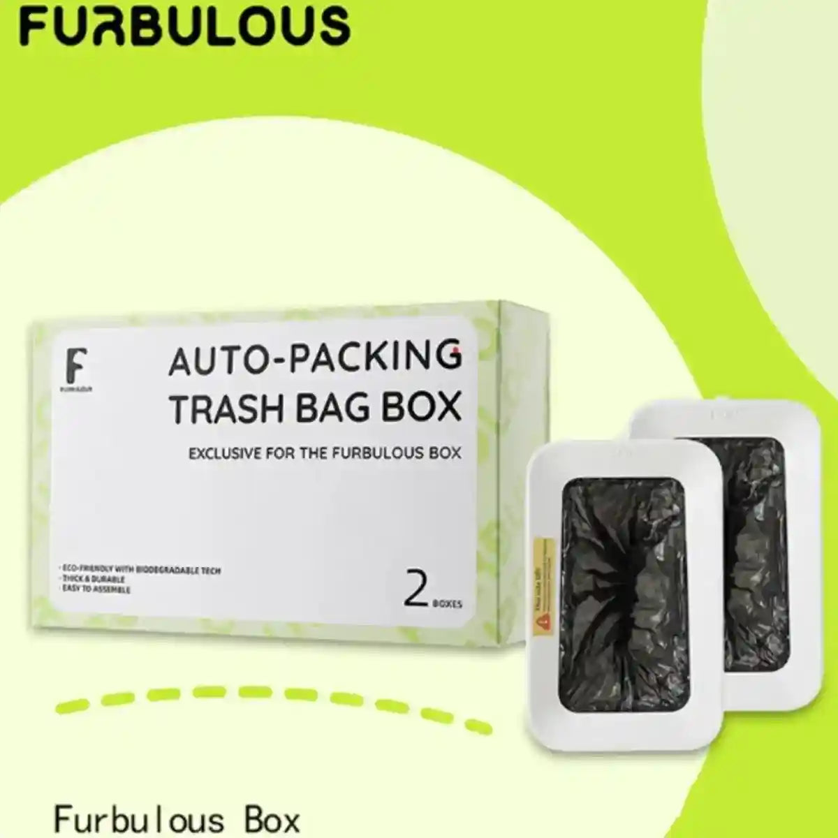 Furbulous Auto-Packing Trash Bag Box 2 Pieces (Only Suitable for FURBULOUS LITTER BOX)